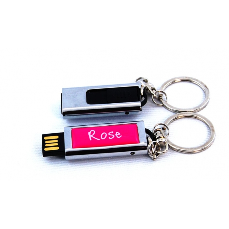 Cl&eacute; USB r&eacute;tractable 8GO rose